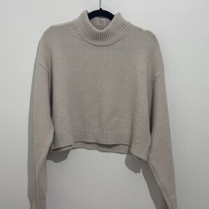 Sunday Best Beige Mock Neck Sweater